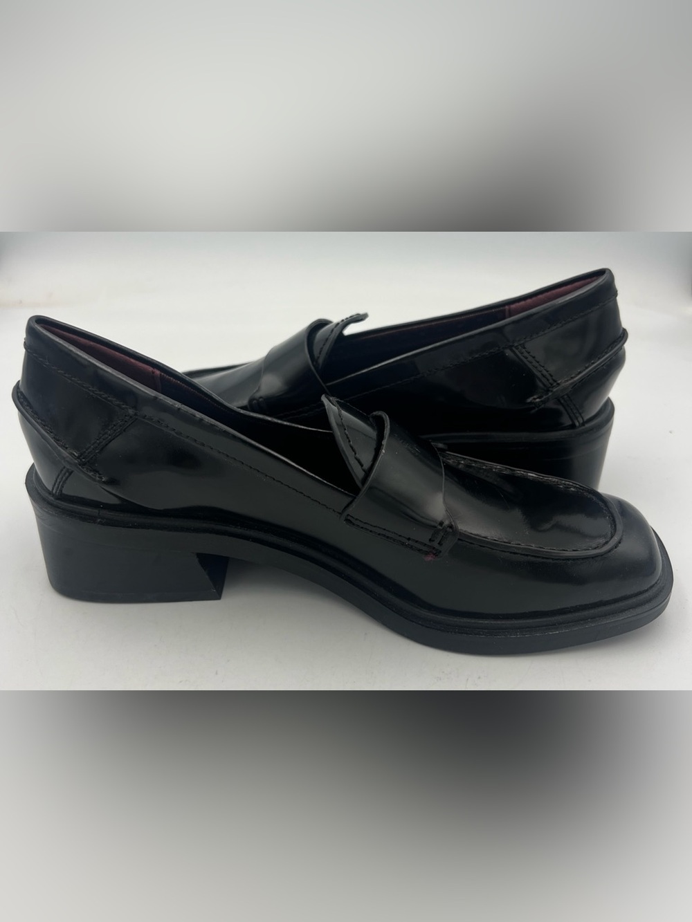 Franco Sarto Women's Gabriella Slip On Leather Loafer Black size US 7M EU37 NEW - Picture 7 of 14